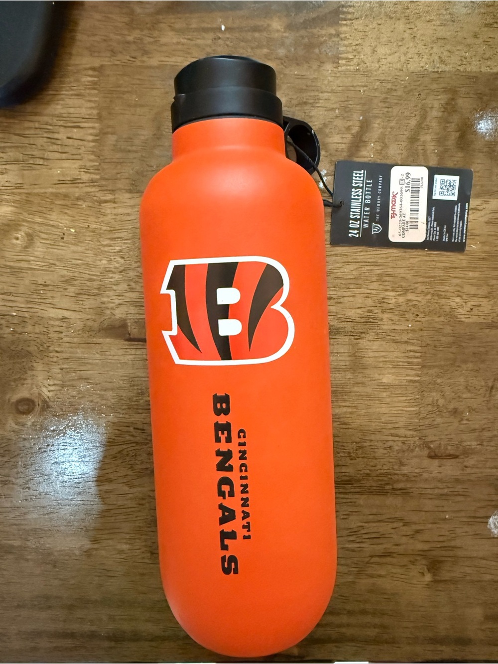 Cincinnati Bengals Orange Stainless Bottle